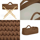 Ickle Bubba Nova Moses Basket & Stand - Mocha & Pine - ebebek - Black Friday