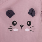 HelloBaby Newborn Organic Wrapover Top - Hat - Footed Set - Light Rose - ebebek - Black Friday