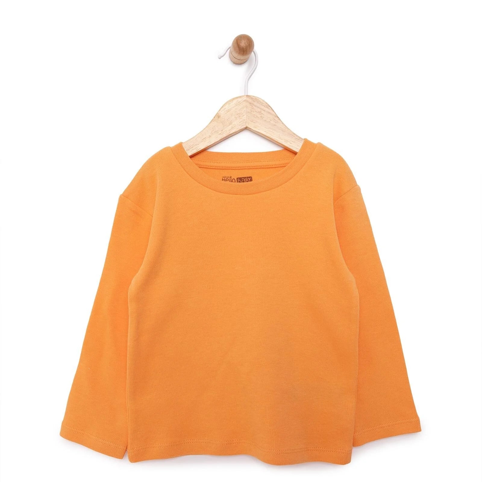 HelloBaby Basic Interlock Long Sleeve T-shirt - Coral - ebebek - Black Friday