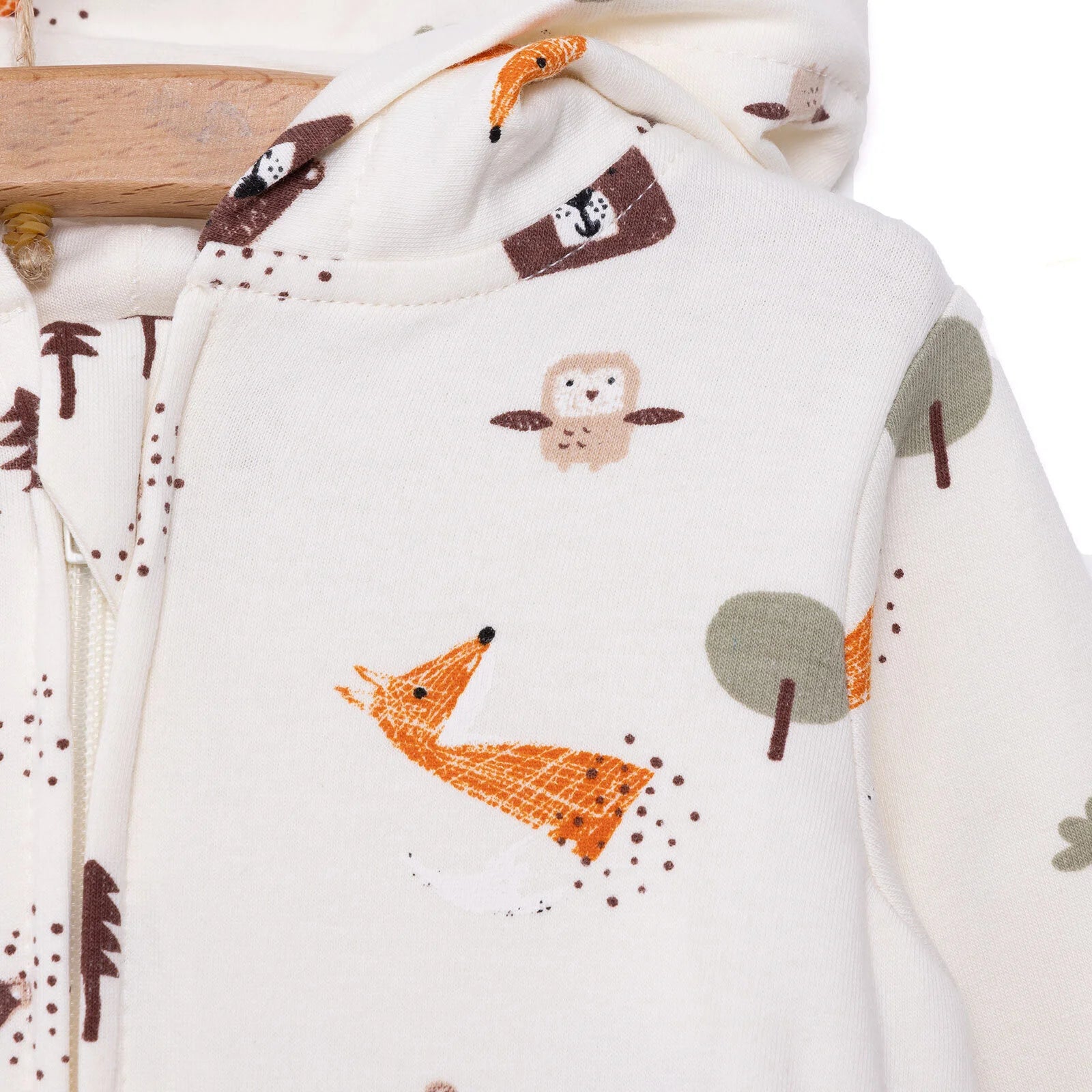 HelloBaby Newborn Hooded Jumpsuit - Beige - ebebek - Black Friday