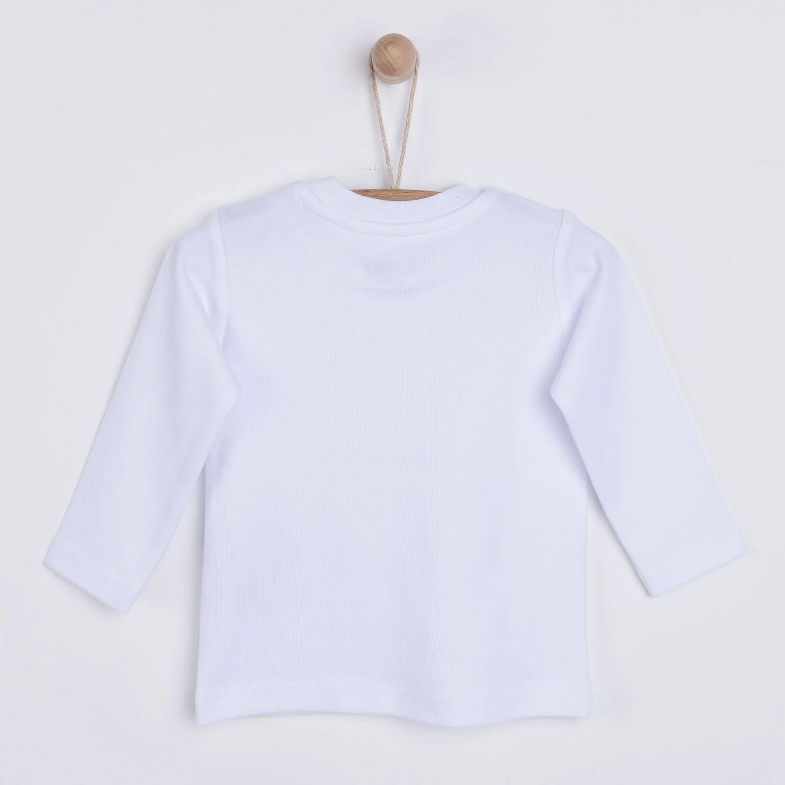 HelloBaby Basic Unisex Long Sleeve T-shirt - White - White - ebebek - Black Friday