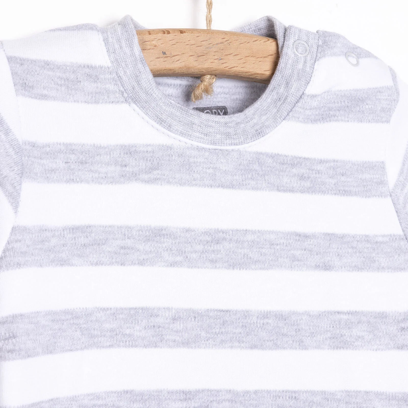 HelloBaby Unisex Sweatshirt - Footless Bottom - Snow Melange - ebebek - Black Friday