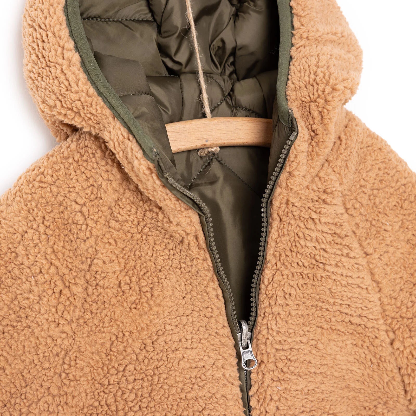 Midimod Basic Unisex Double - Sided Coat - Green - ebebek - Black Friday