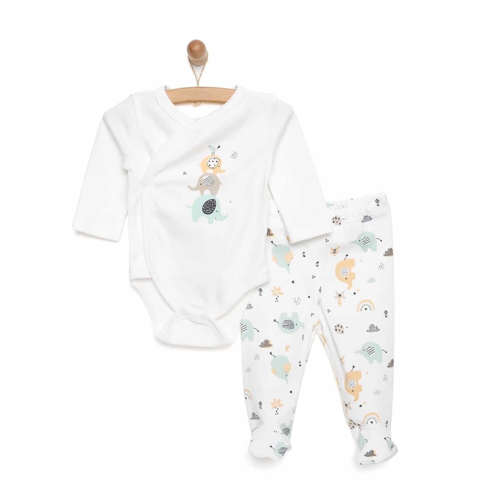 HelloBaby Newborn Body - Footed Bottom - Ecru - ebebek - Black Friday