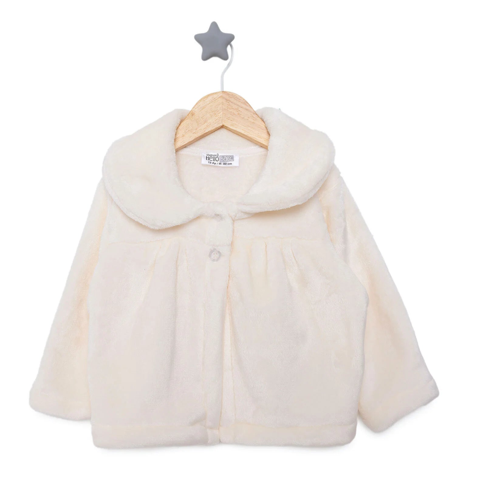 HelloBaby Basic Girl Welsoft Cardigan - Ecru - ebebek - Black Friday