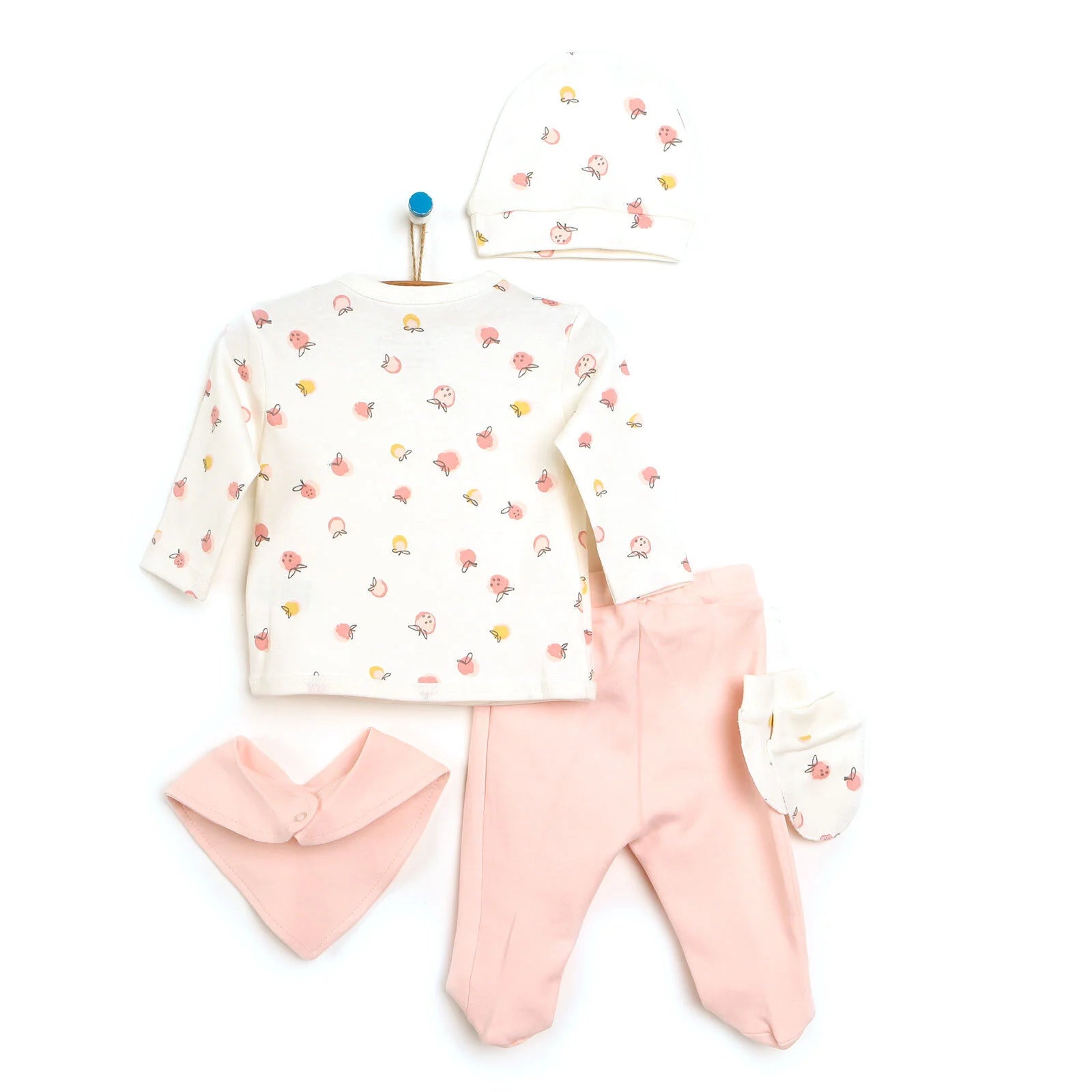 Bebbek Baby Girl 5 Pcs Newborn Gift Starter Set - Powder - ebebek - Black Friday