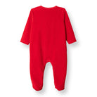 HelloBaby My First Christmas Newborn Unisex Velvet Footed Jumpsuit - Green - ebebek - Black Friday