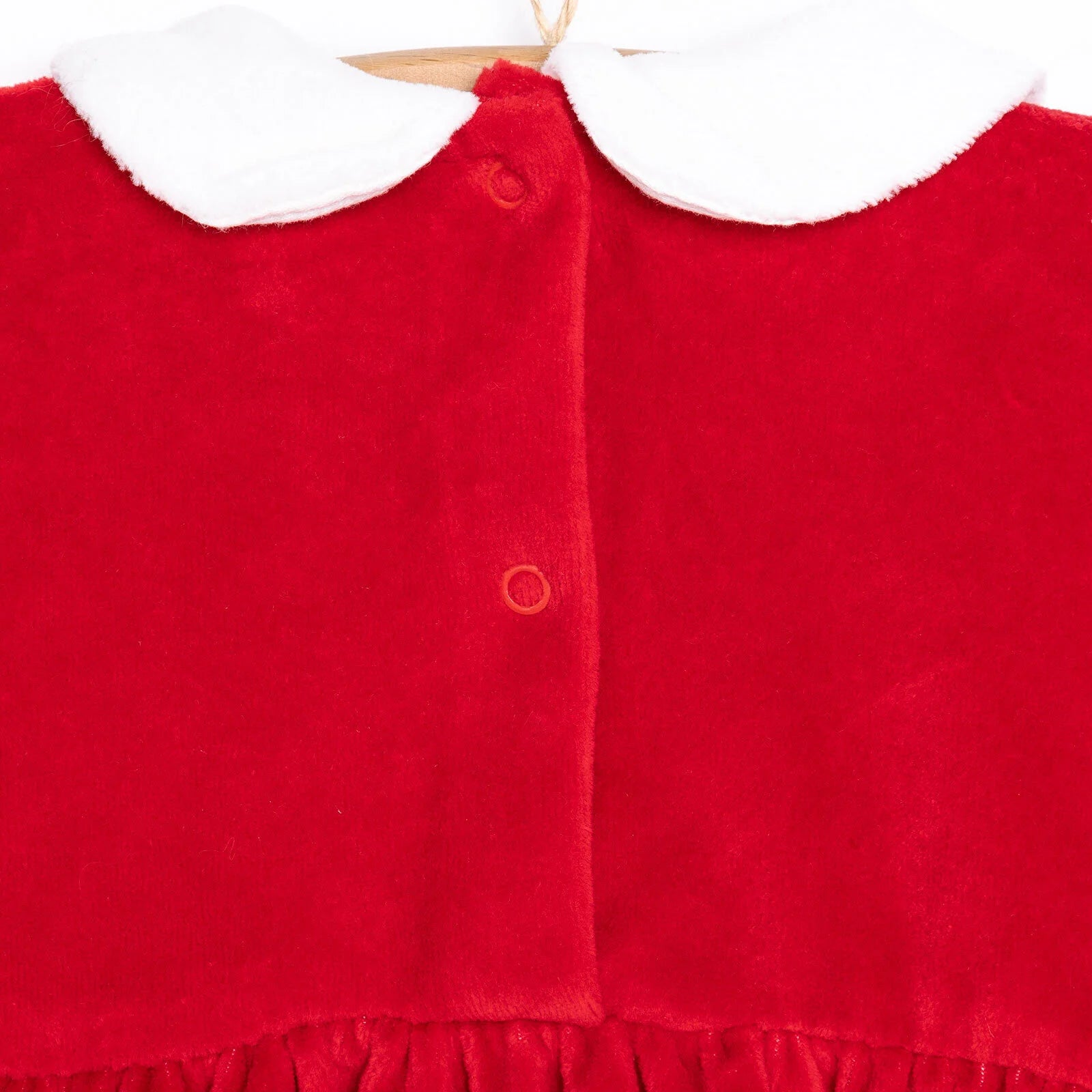 HelloBaby Newborn Girl Velvet Dress - Red - ebebek - Black Friday