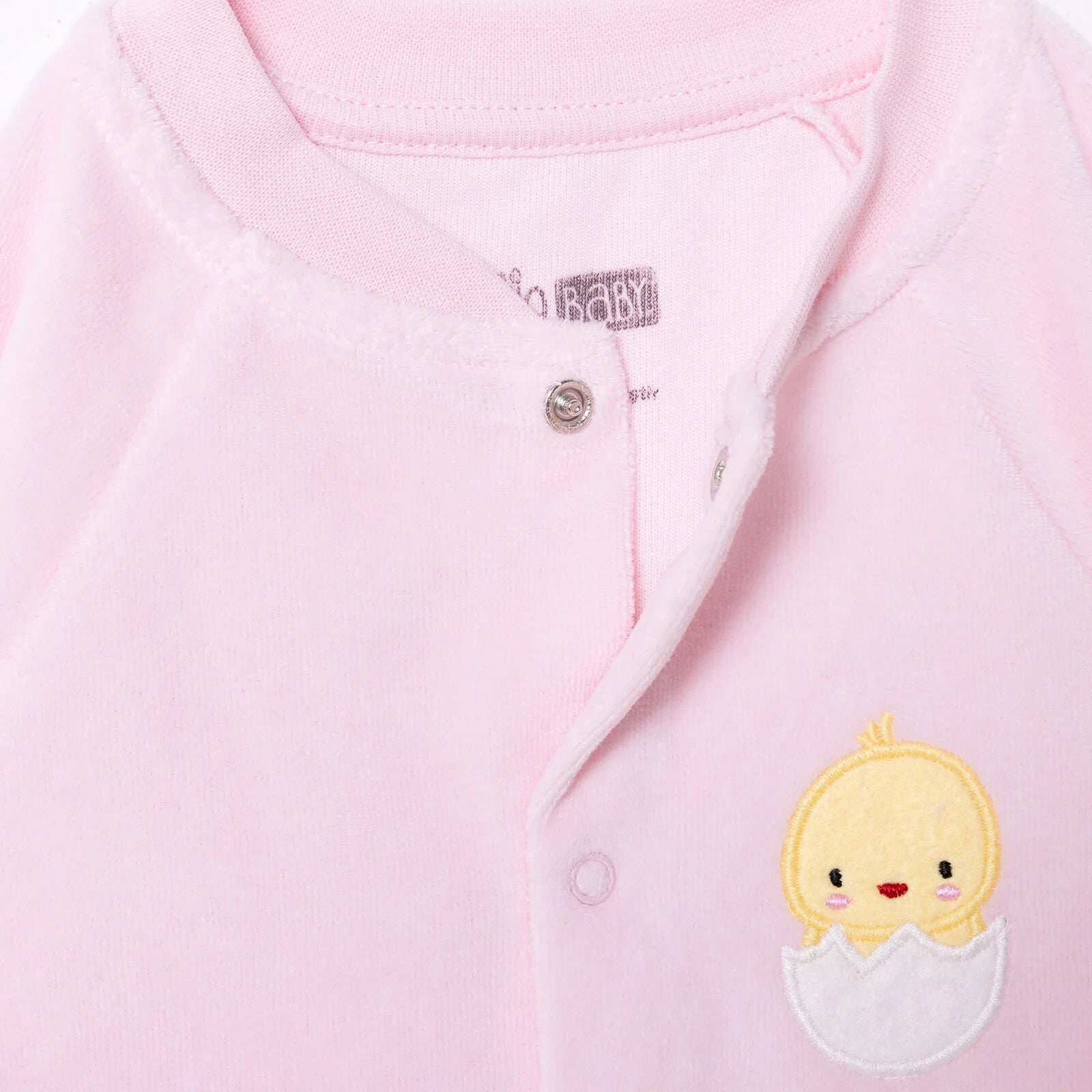 HelloBaby Newborn Velvet Footlesss Jumpsuit - Light Pink - ebebek - Black Friday