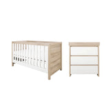 Tutti Bambini Modena 2 pcs Room Set - White/Oak White/Oak - ebebek