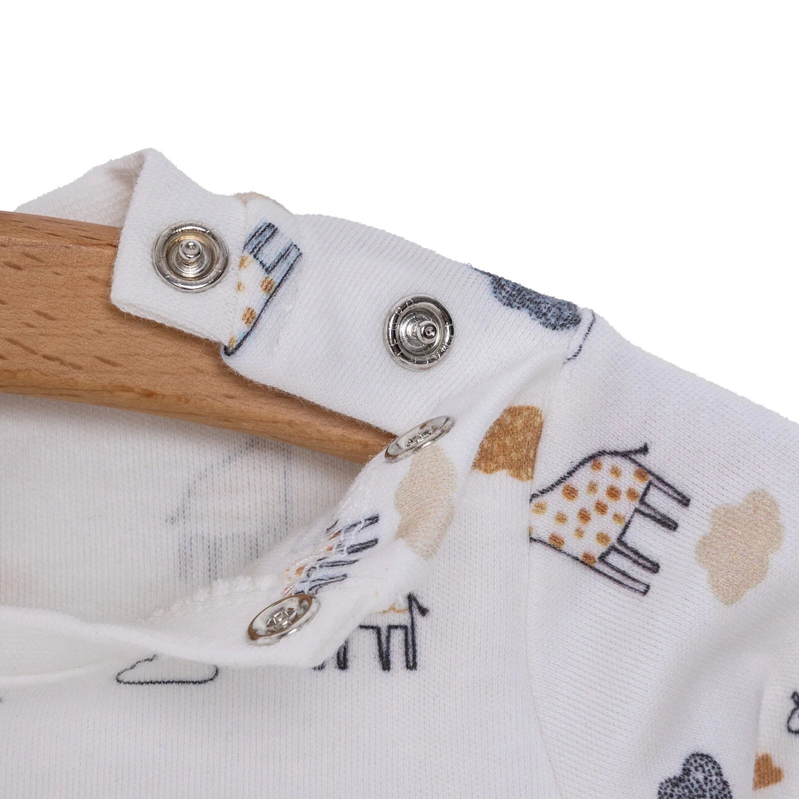 Pambuliq Baby Girl Long Sleeve Pyjamas Set - Ecru - ebebek - Black Friday