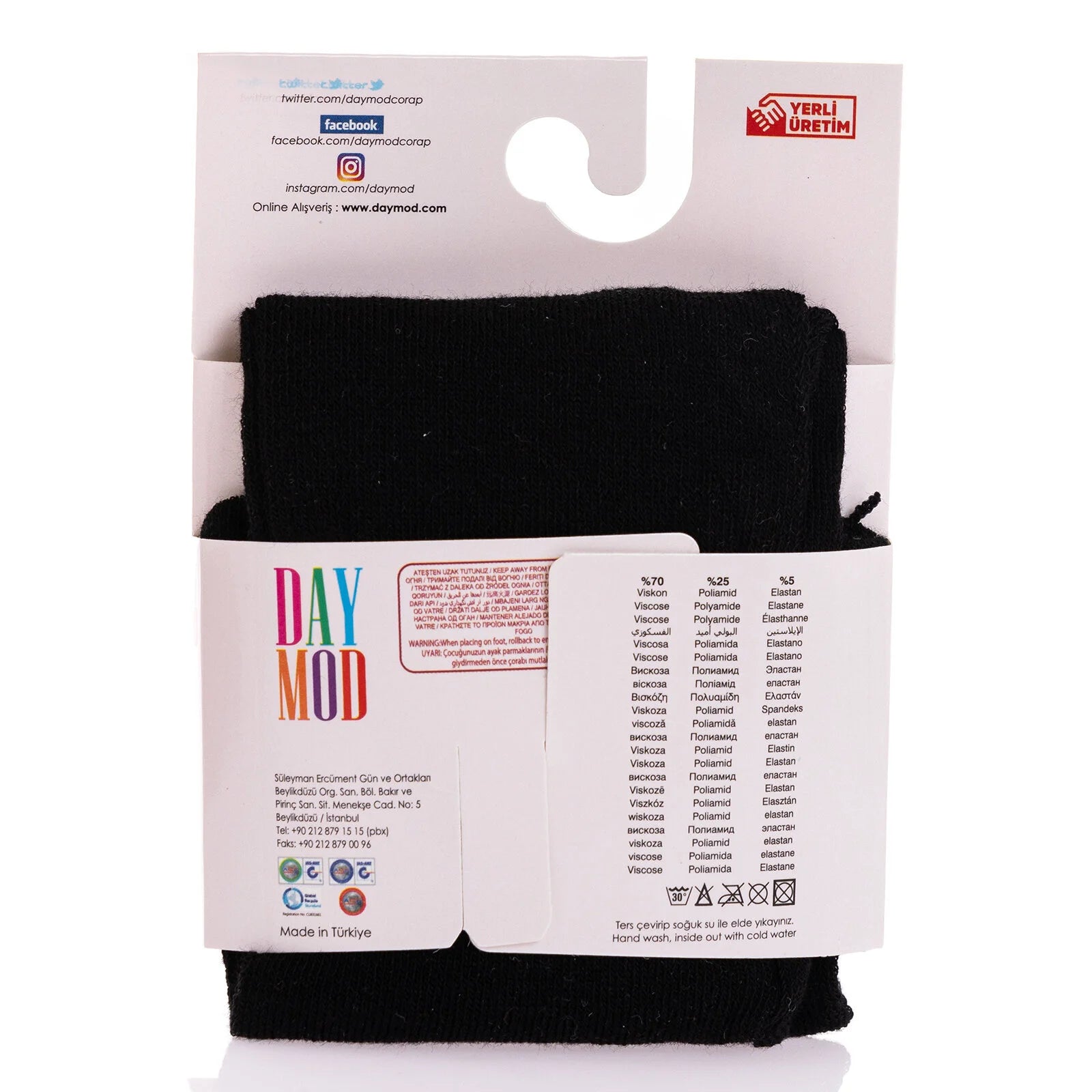 Daymod Baby Girl Tights - Black - ebebek - Black Friday