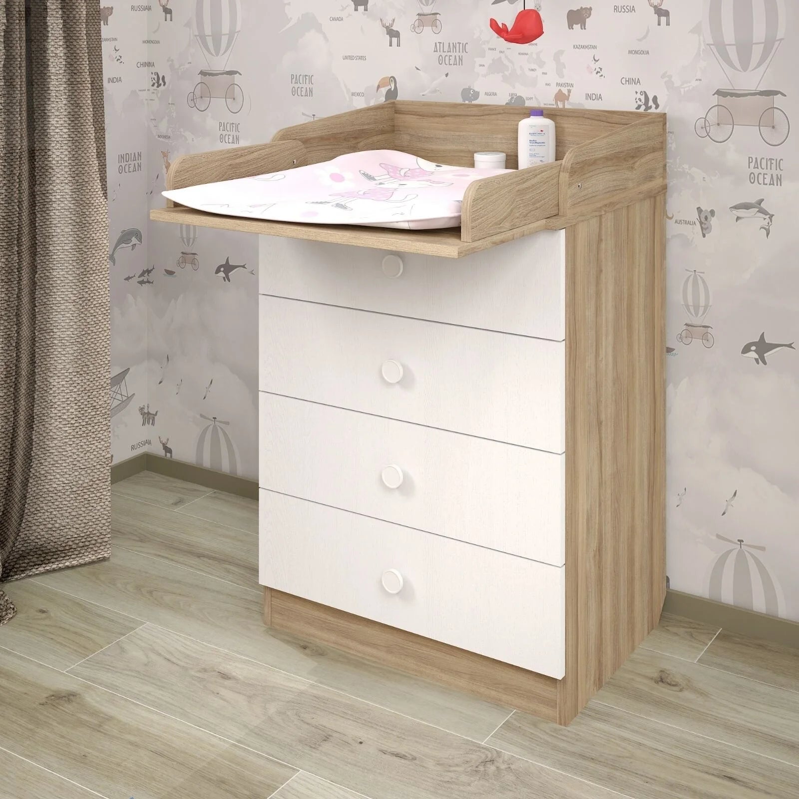 Shefa Kids 600 Changing Dressers - Elm/White - ebebek - Black Friday