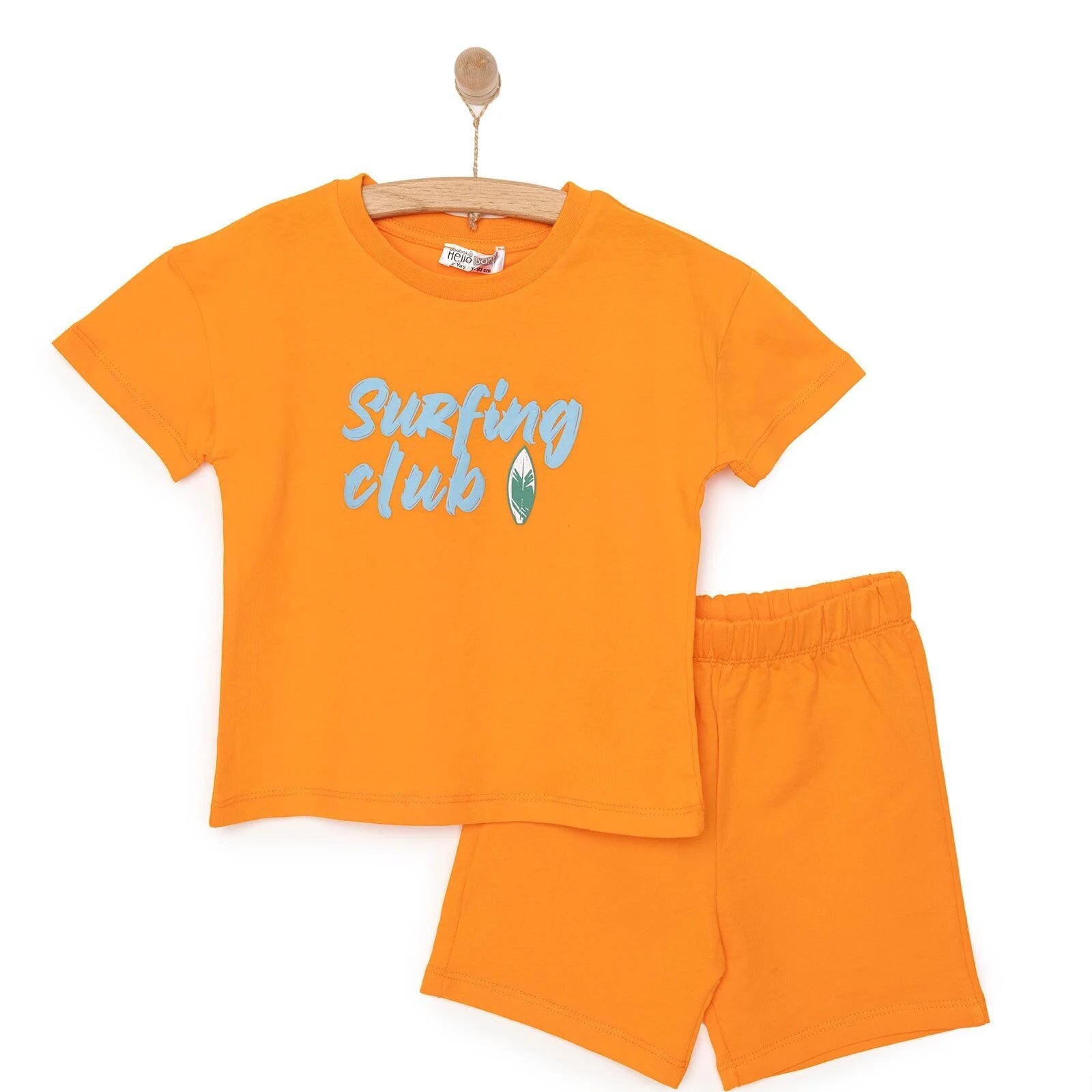 HelloBaby Motto Boy T-shirt & Short - Orange - ebebek - Black Friday