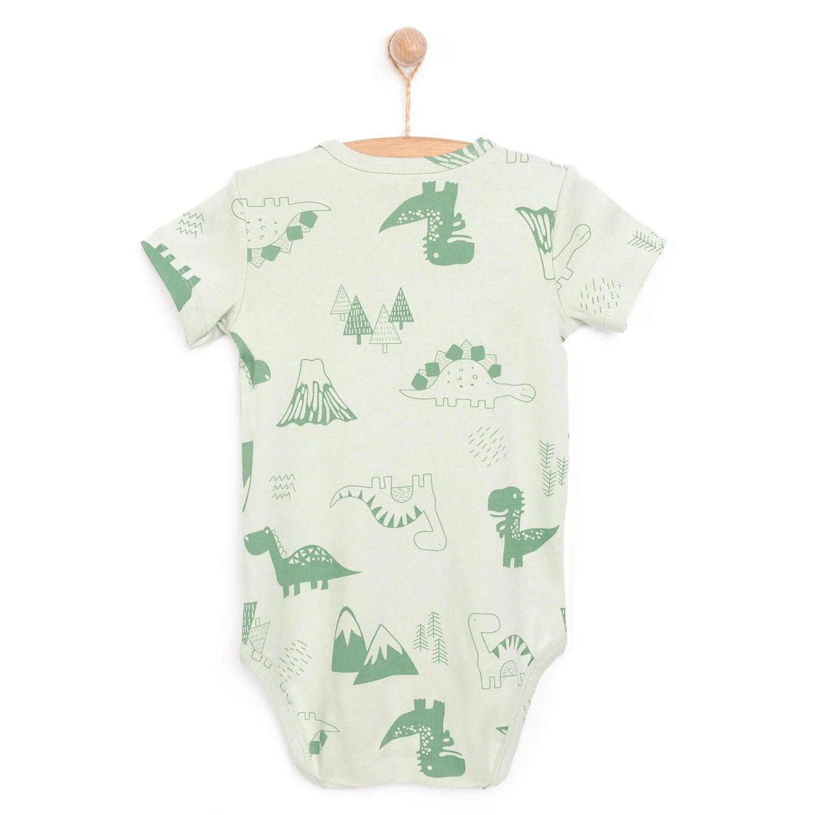 HelloBaby Baby Boy Short Sleeve Body - Green - ebebek - Black Friday