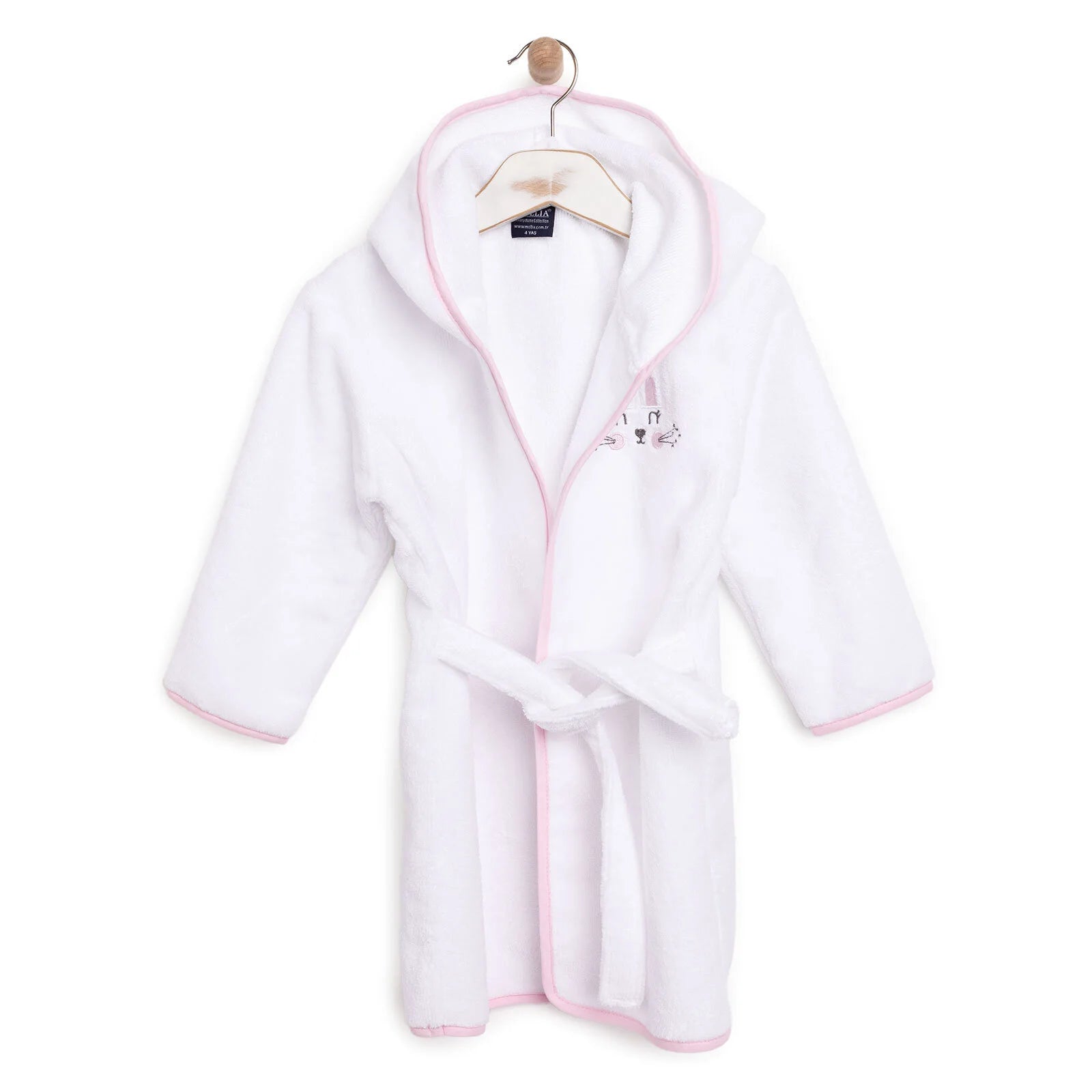 Mollia Girl Baby Bathrobe - White - ebebek - Black Friday