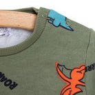 HelloBaby Basic Low Raised Dinosaur Printed Sweatshirt - Printed - ebebek - Black Friday