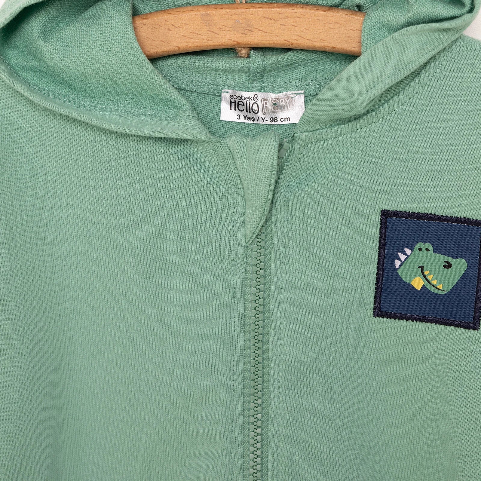 HelloBaby Smiley Dino Baby Boy Cardigan - Turquois - ebebek - Black Friday