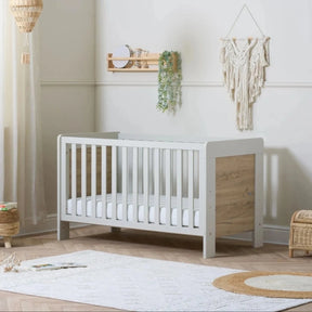 Tutti Bambini Alba Cot Bed - White Sand / Distressed Oak White Sand / Distressed Oak - ebebek