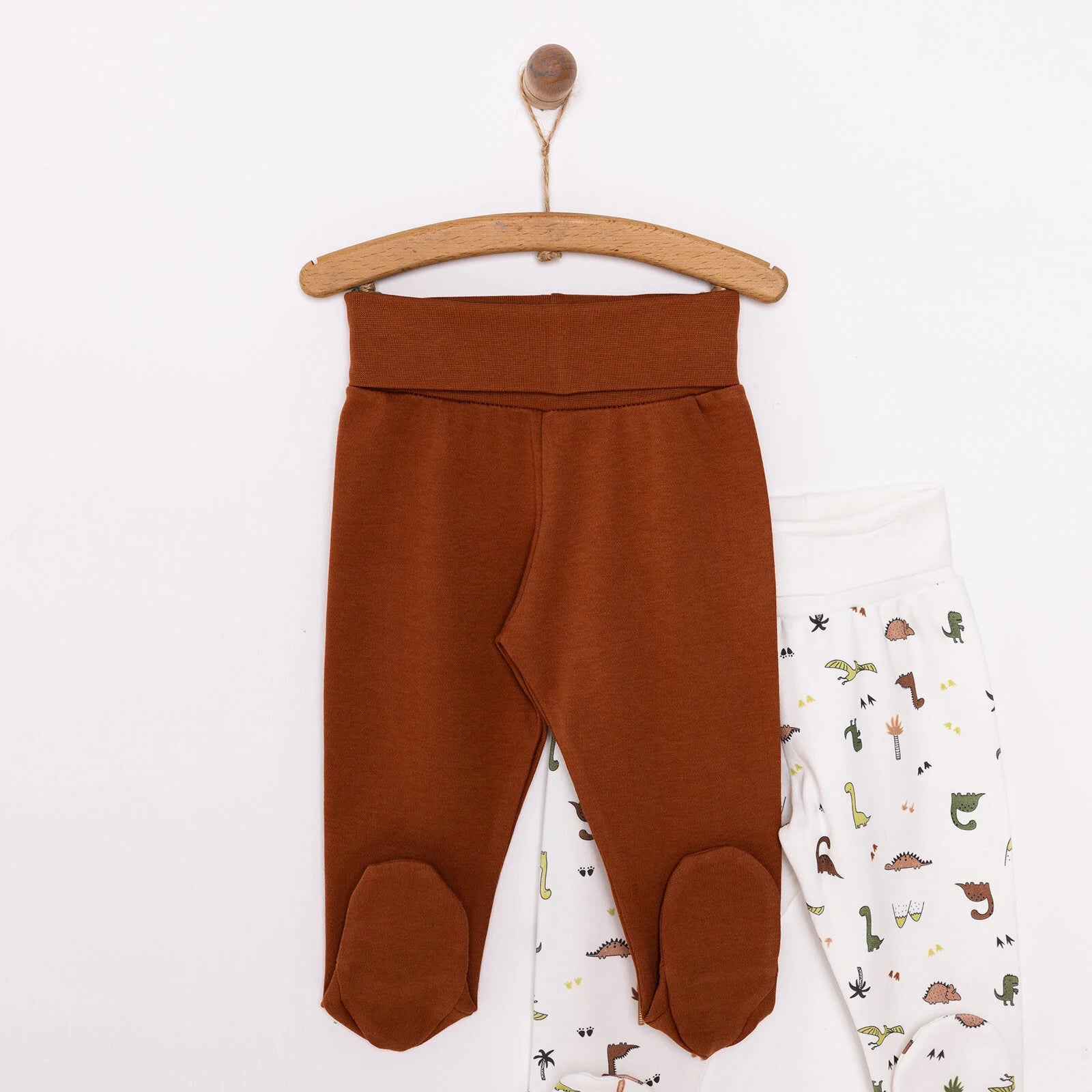 Tiffany Baby Boy 2 Pcs Footed Bottom - Brown - ebebek - Black Friday