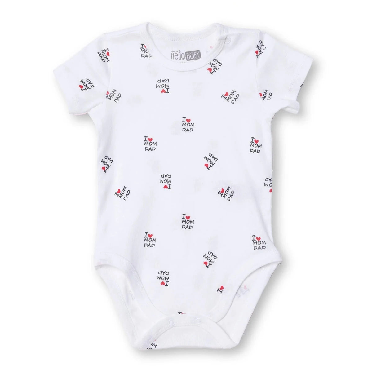 HelloBabyys Short - Sleevedysuit Envelope Neck Short Sleeve - Ecru Ecru - ebebek