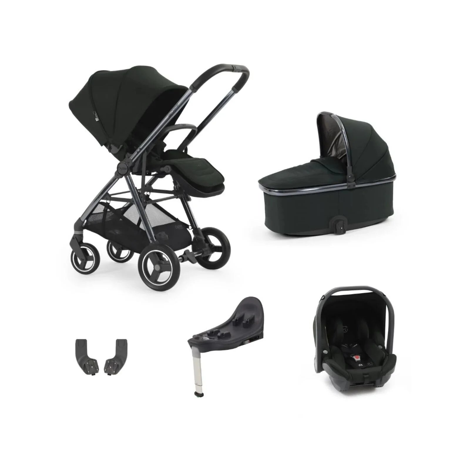 Oyster Gravity+ Stroller 5 pcs Bundle - Black Olive Black Olive - ebebek - Christmas