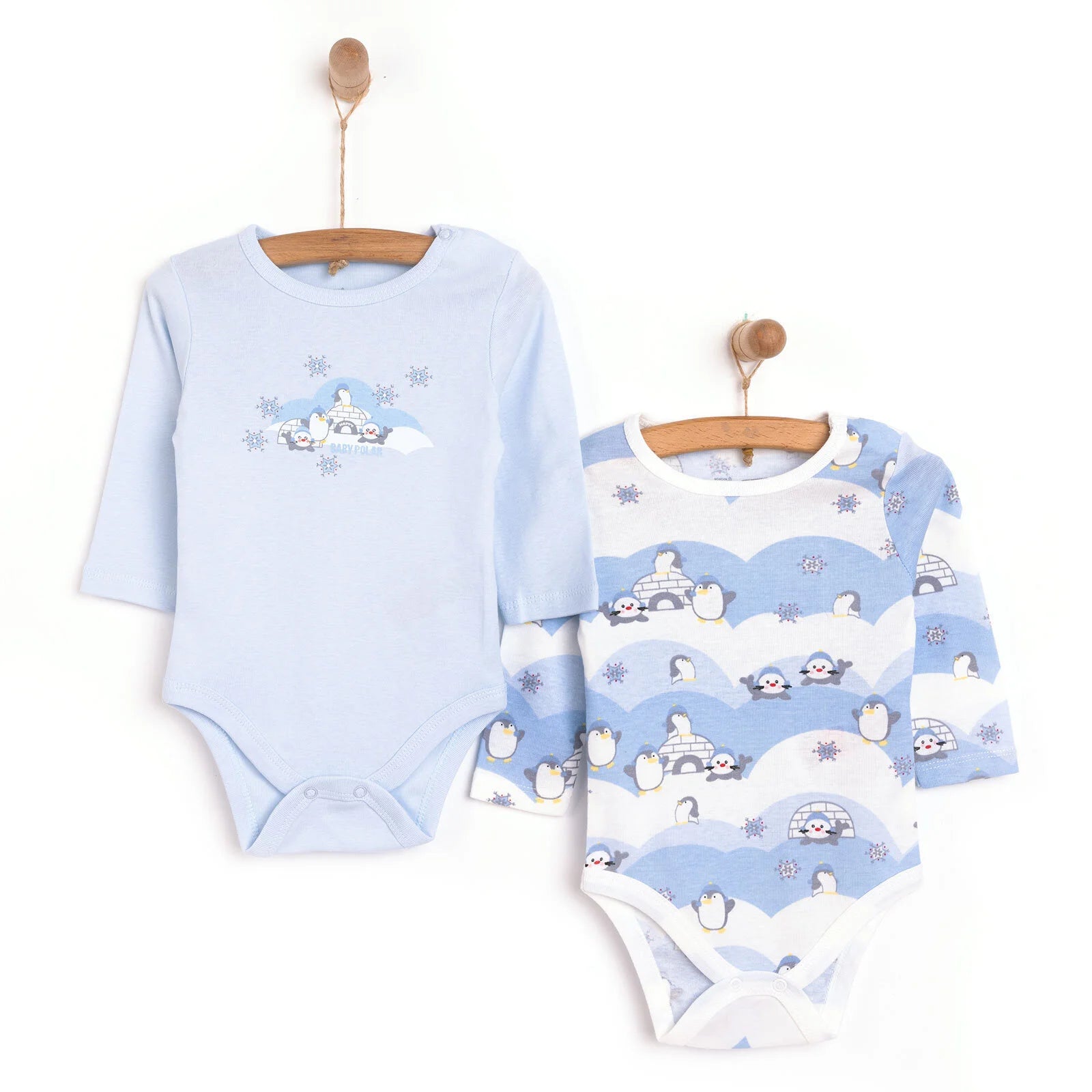 HelloBaby Baby Boy 2 Pcs Body - Light Blue - ebebek - Black Friday