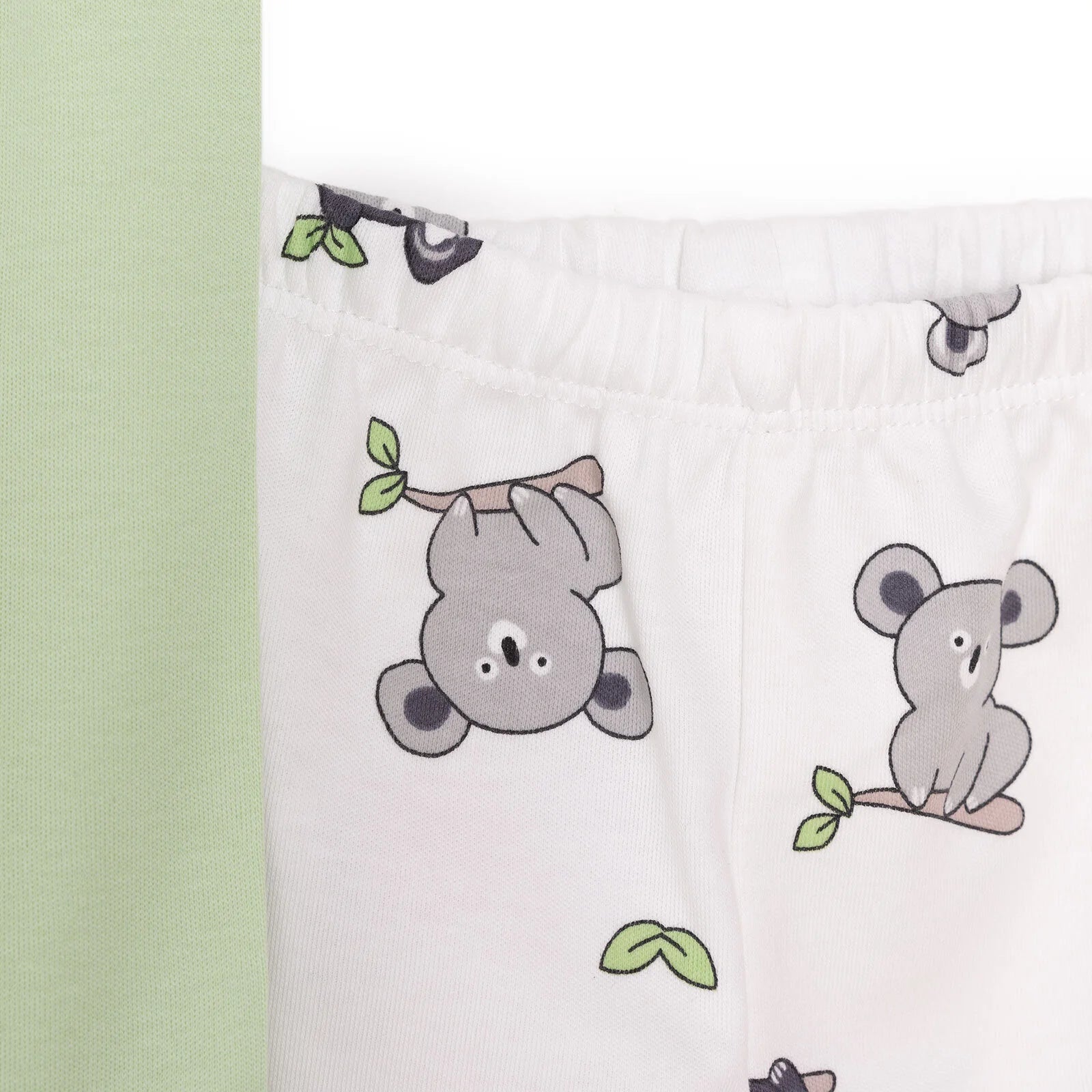 HelloBaby Newborn Baby Boy Embroidered Footed Bottom - Pistachio Green - ebebek - Black Friday