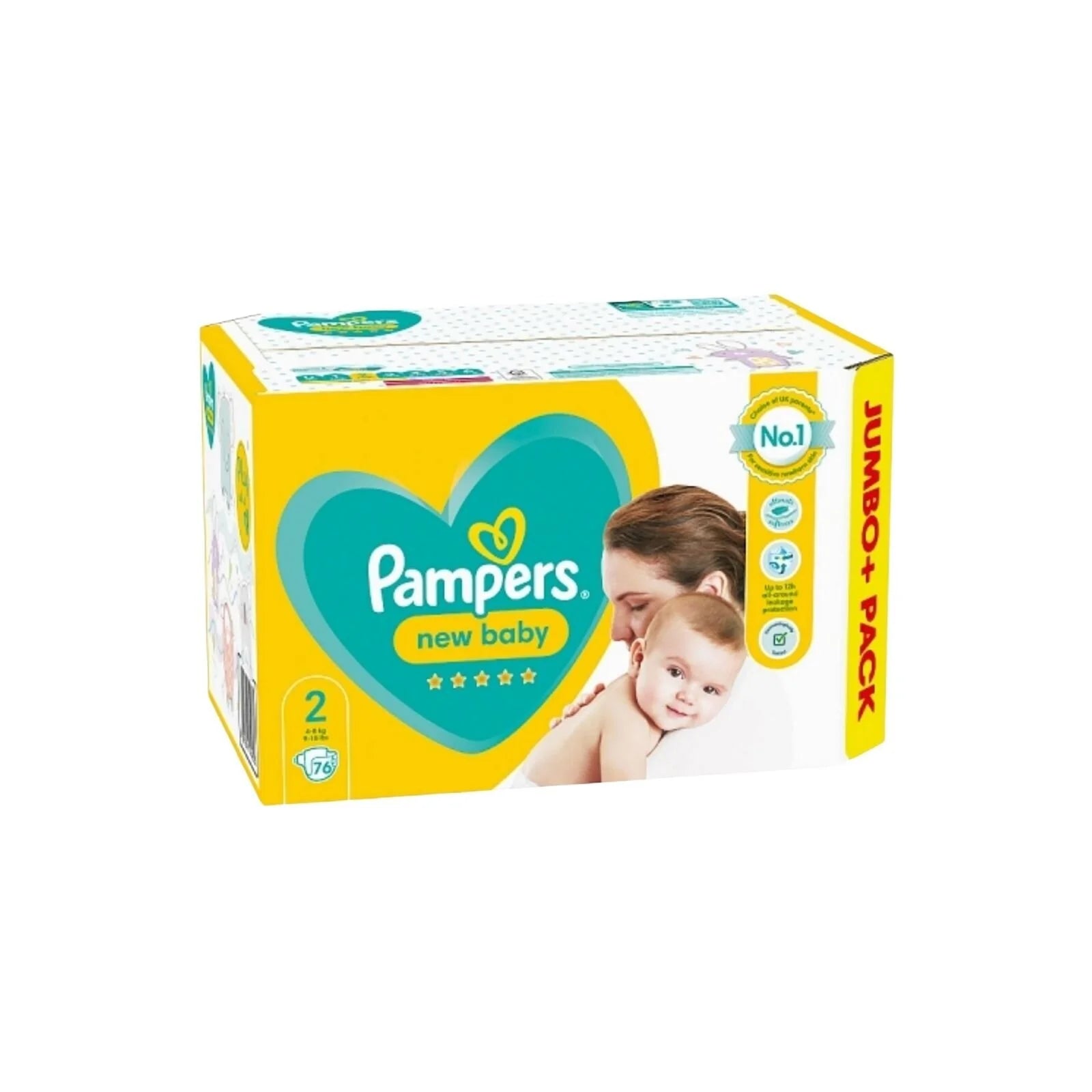 Pampers New Baby Size 2 Jumbo Pack - 76 nappies - ebebek - Black Friday