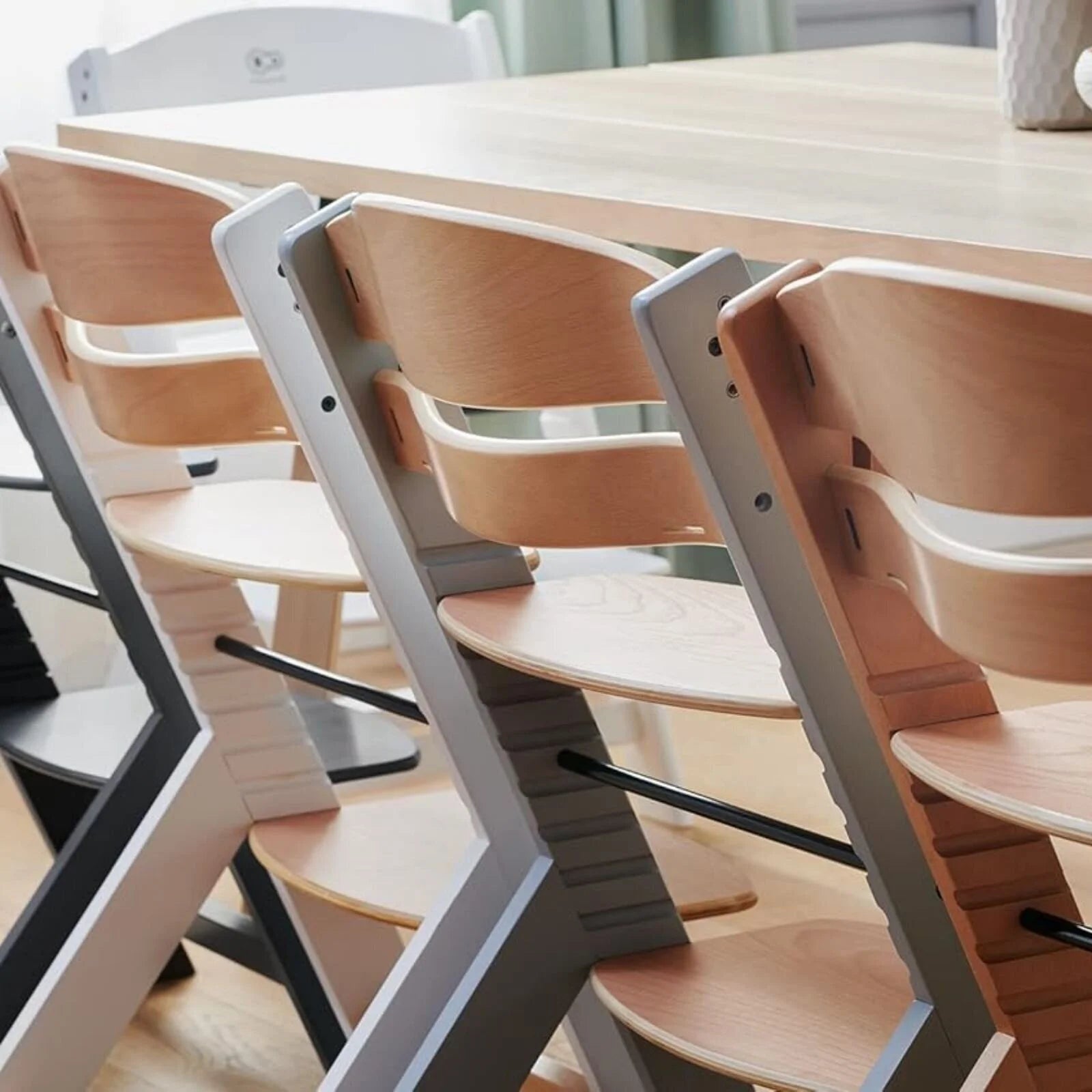 Kinderkraft Enock Wooden Highchair - White - ebebek - Black Friday