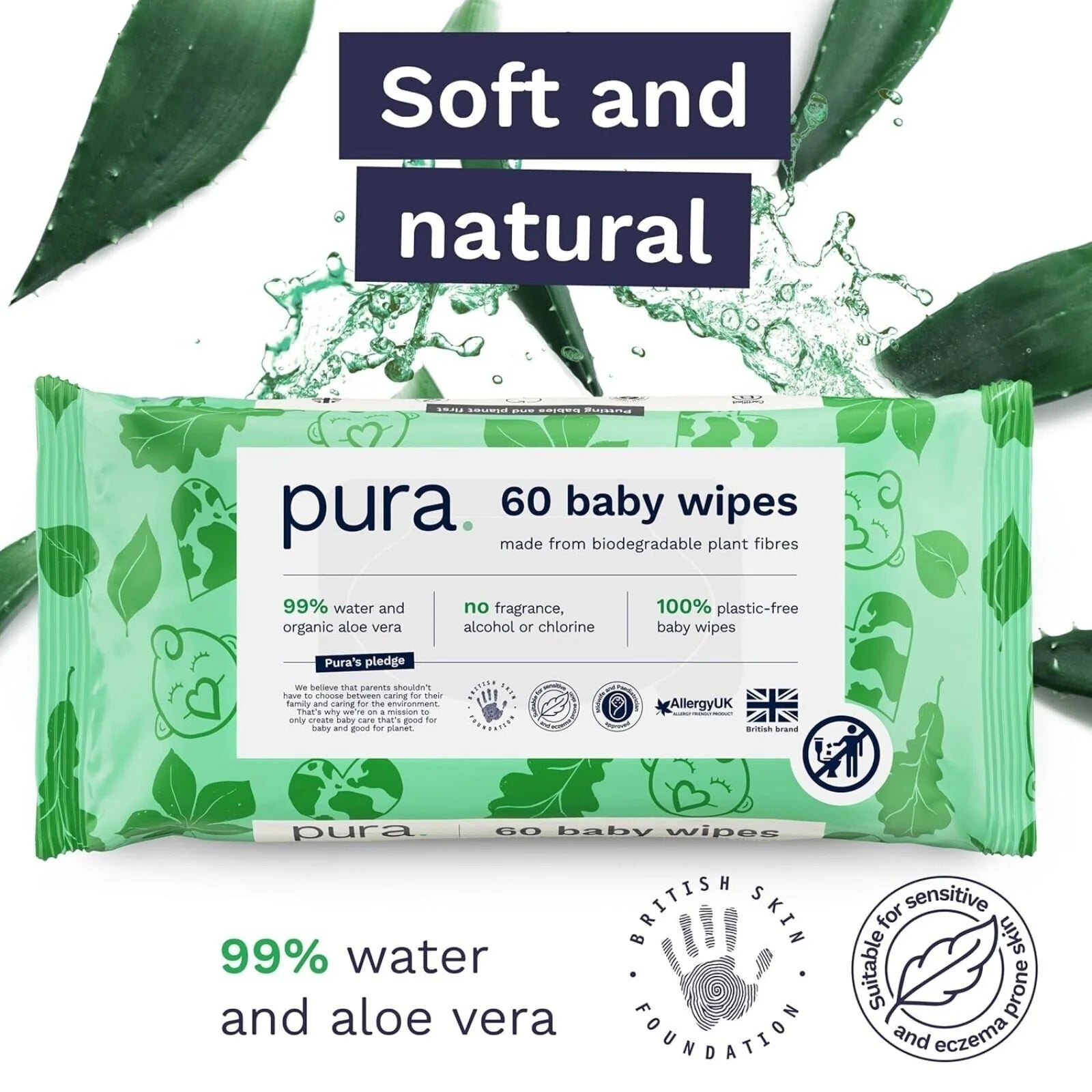 Pura Wipes Non - flushable 18x60 pcs - ebebek - Black Friday