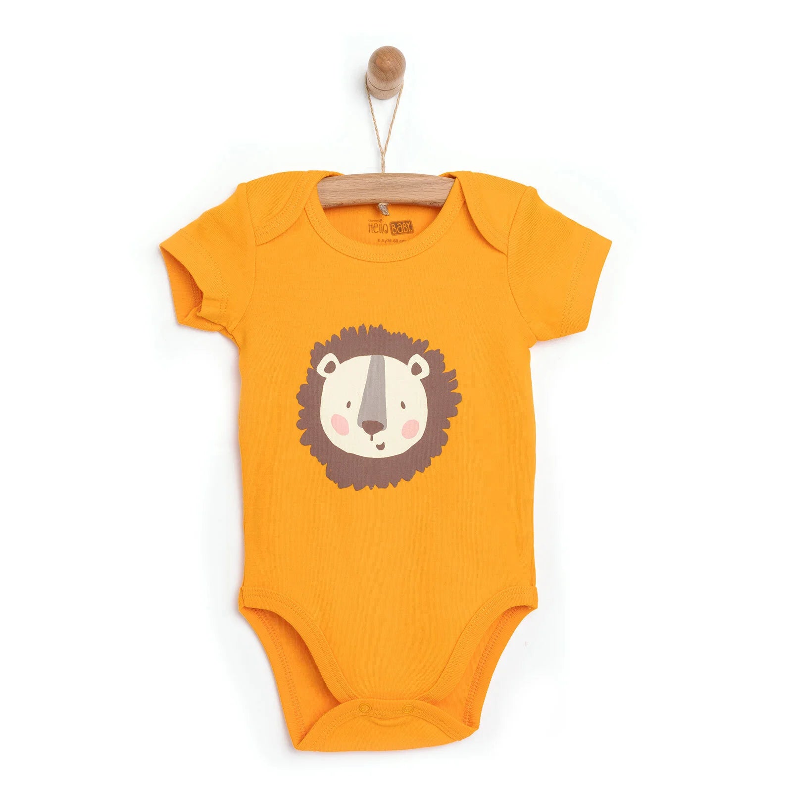 HelloBaby Short Sleeve Bodysuit - Orange - ebebek - Black Friday