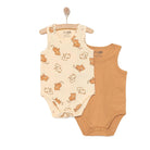 HelloBaby Boy 2 - Pack Sleeveless Bodysuit - Beige - ebebek - Black Friday