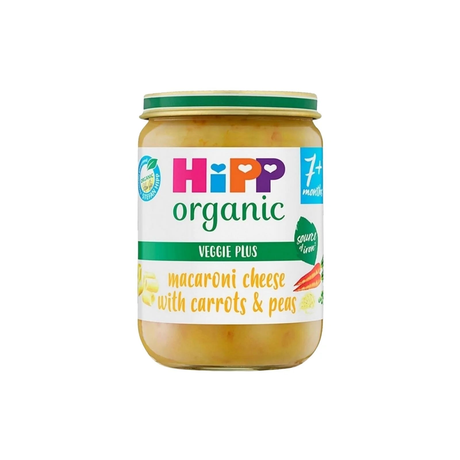 HiPP Organic Macaroni Cheese with Carrots & Peas Baby Food Jar 7+ months 190g - ebebek - Black Friday