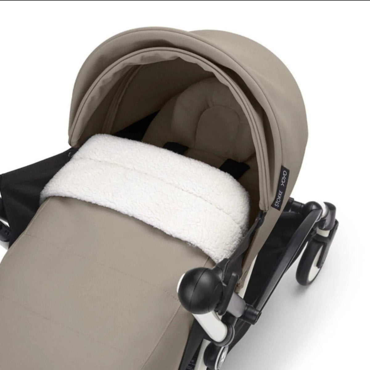 Stokke YOYO3 Stroller for Siblings - Taupe Color Pack & White Frame - ebebek