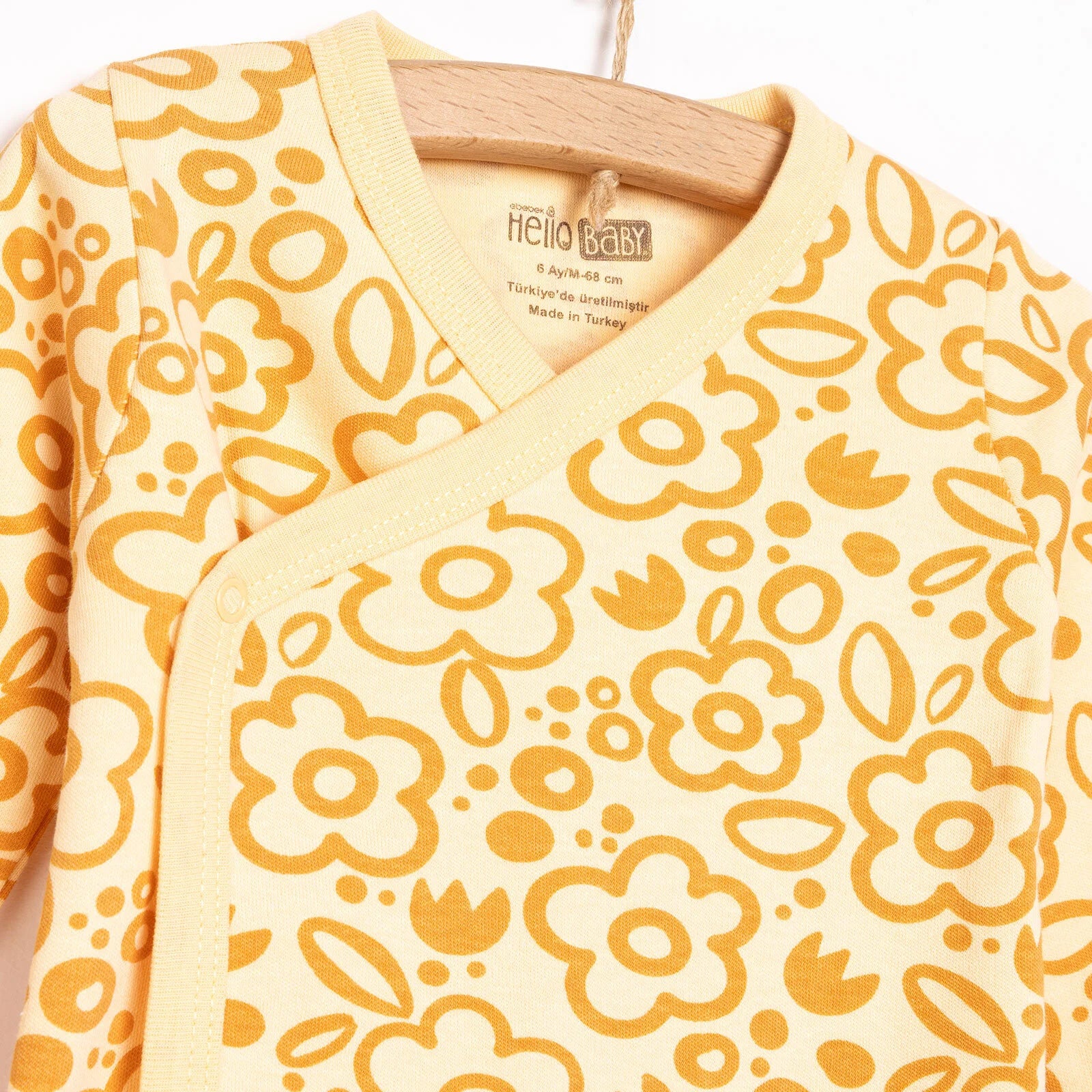 HelloBaby Girl Wrapover Top - Footed Bottom - Salmon - ebebek - Black Friday