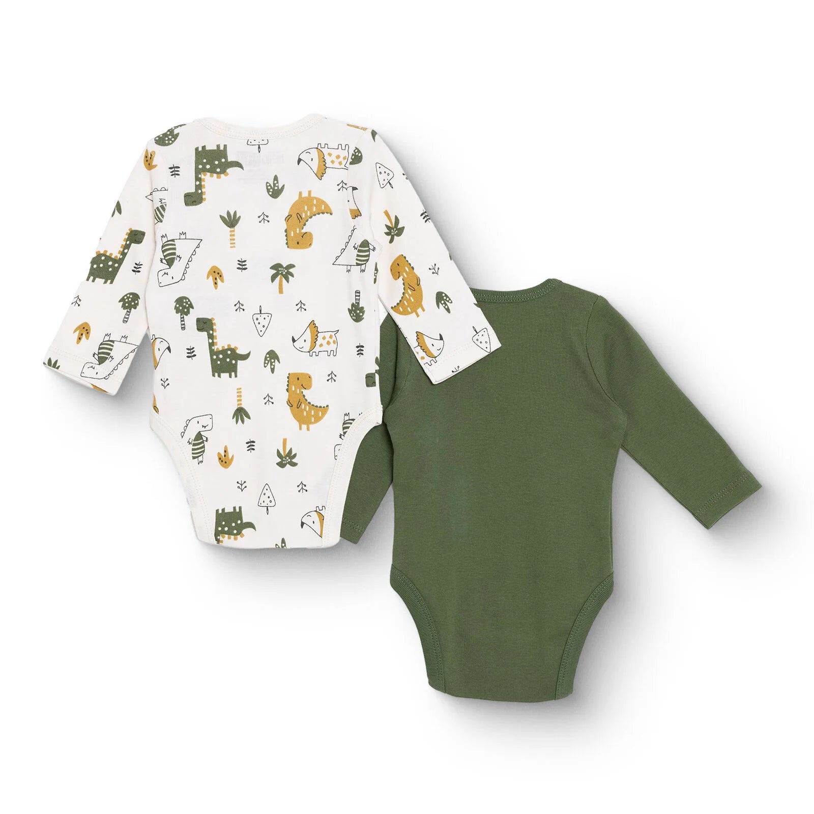HelloBaby Long Sleeve Body 2 Pack - Khaki - ebebek - Black Friday