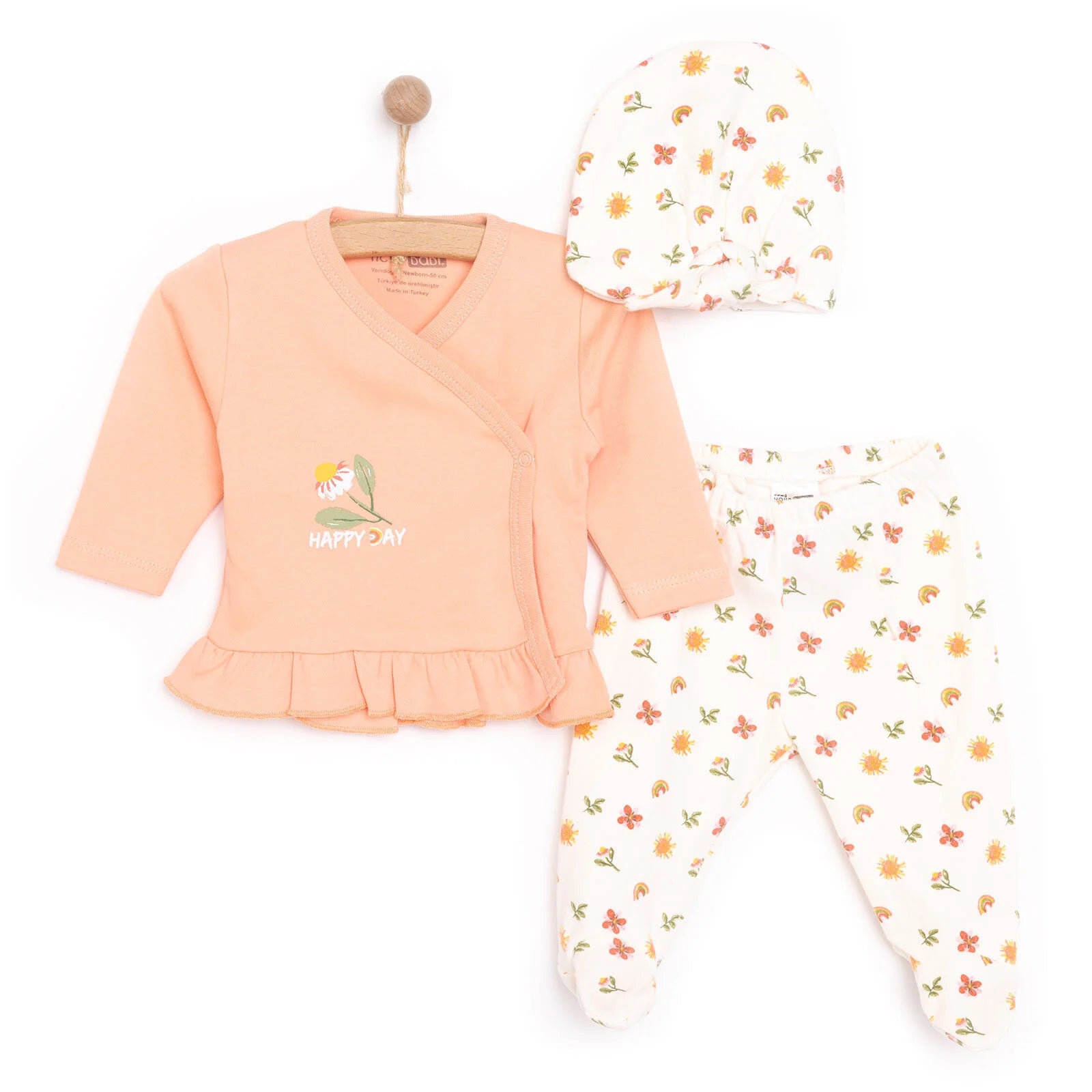 HelloBaby Baby Girl Body - Footed Bottom - Coral - ebebek - Black Friday