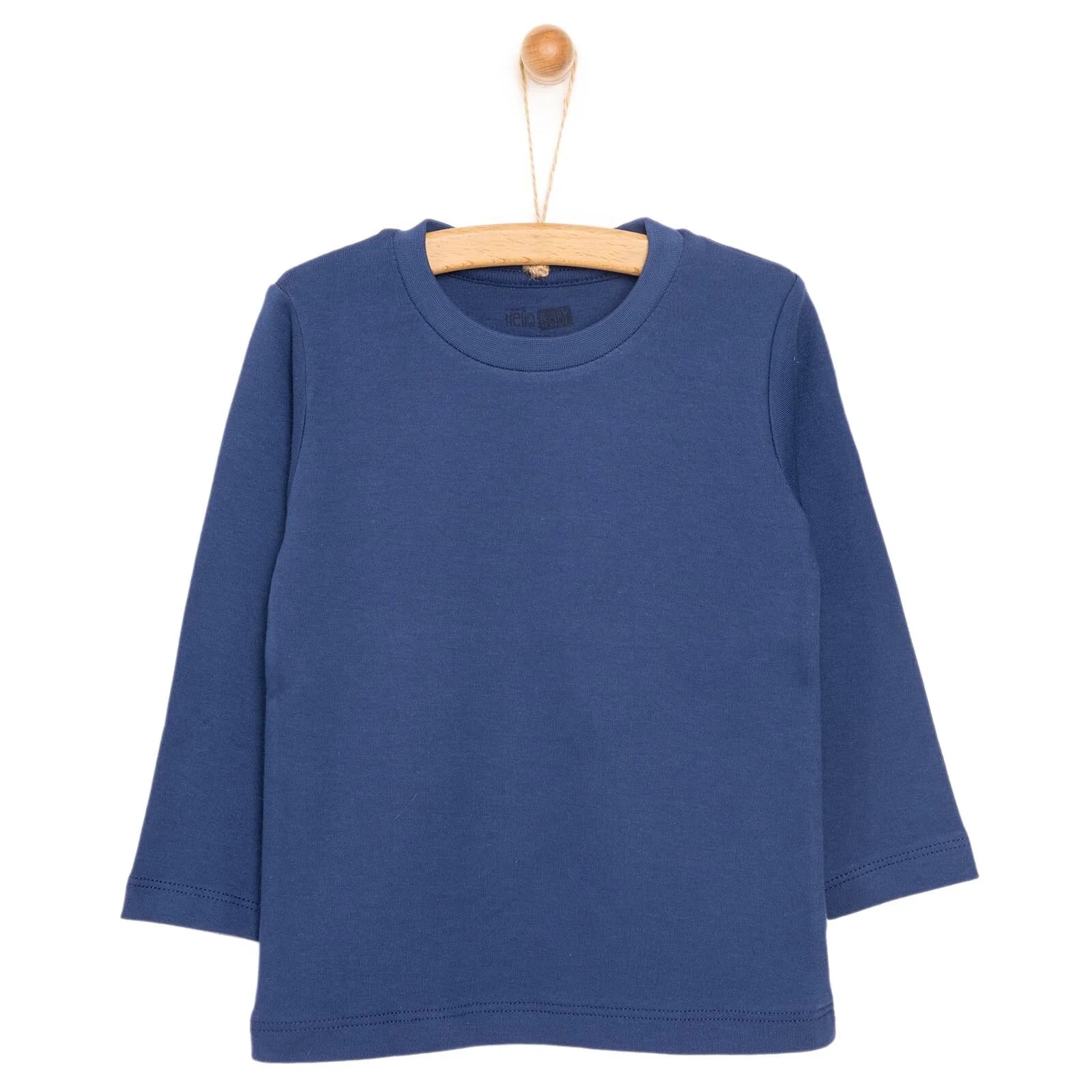 HelloBaby Basic Interlock Long Sleeve T - Navy Blue - ebebek - Black Friday