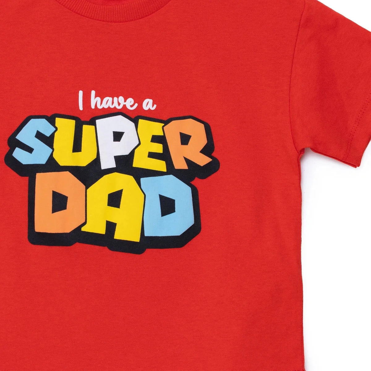 HelloBaby Boys T-shirt Slogan I Love Dad Print Crew Neck Short Sleeve - Red Red - ebebek