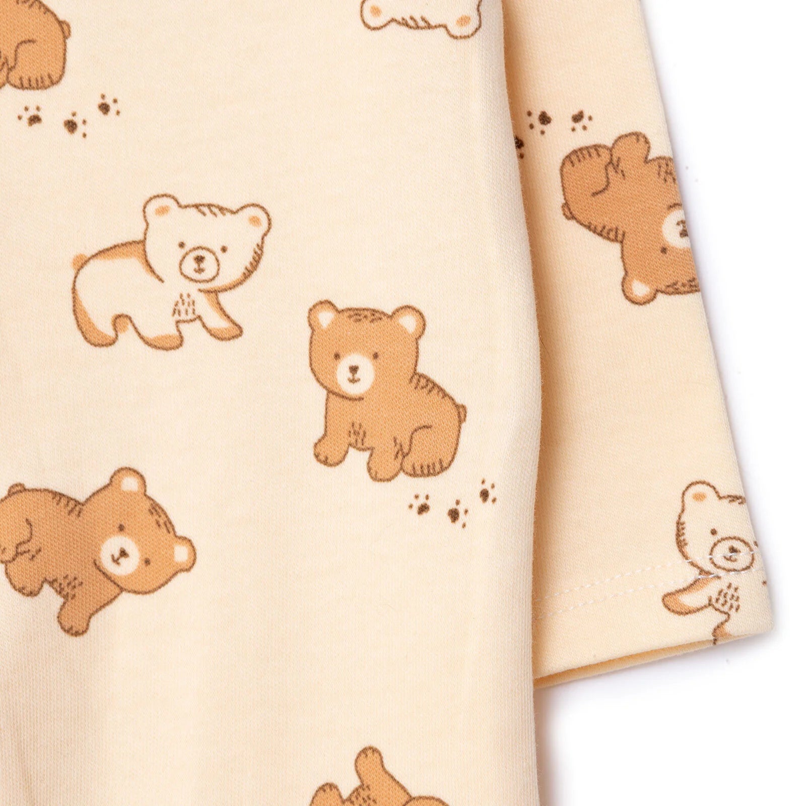 HelloBaby Newborn Footed Jumpsuit - Beige Printed - ebebek - Black Friday