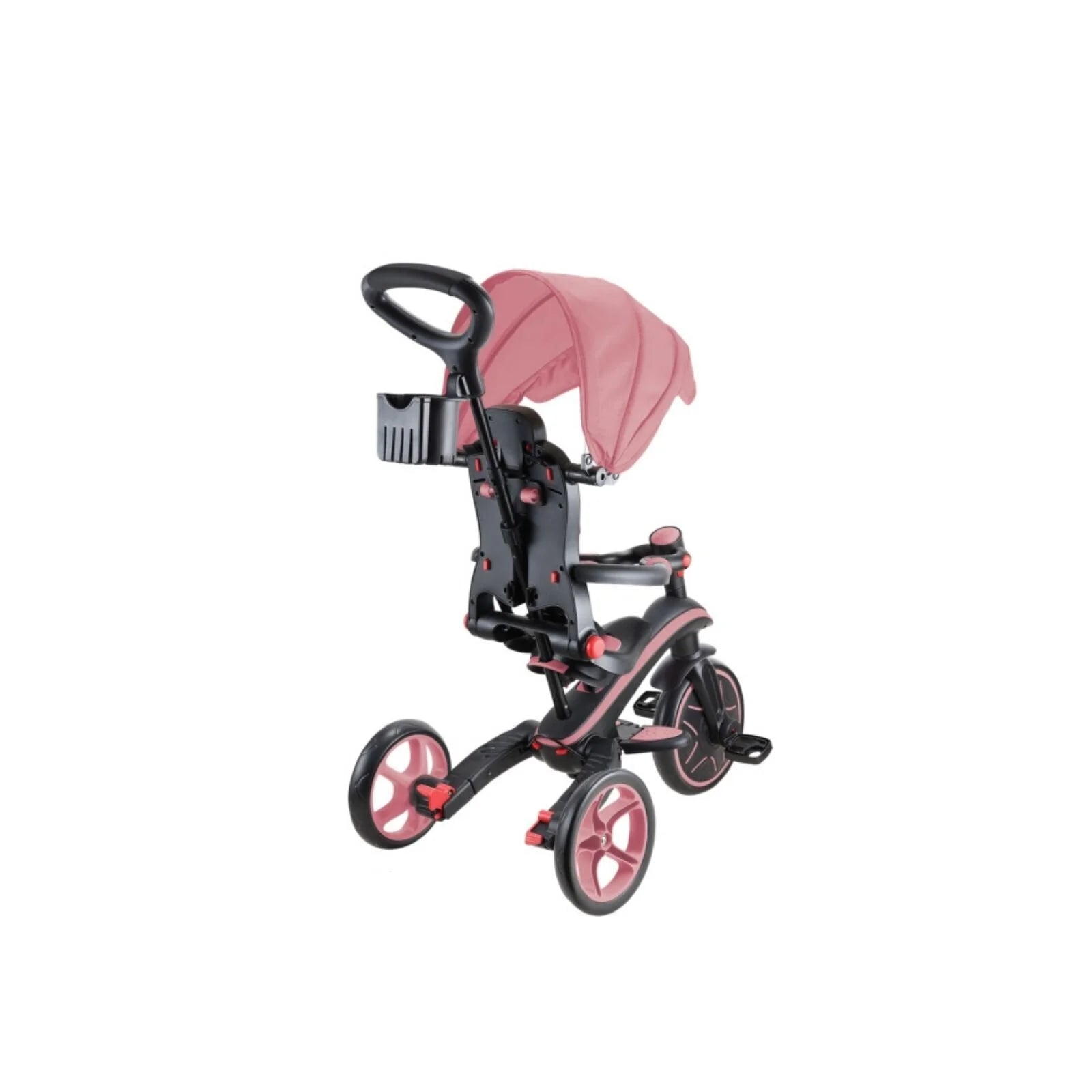 Globber Explorer Trike Foldable 4 in 1 - Deep Pastel Pink - Globber - ebebek