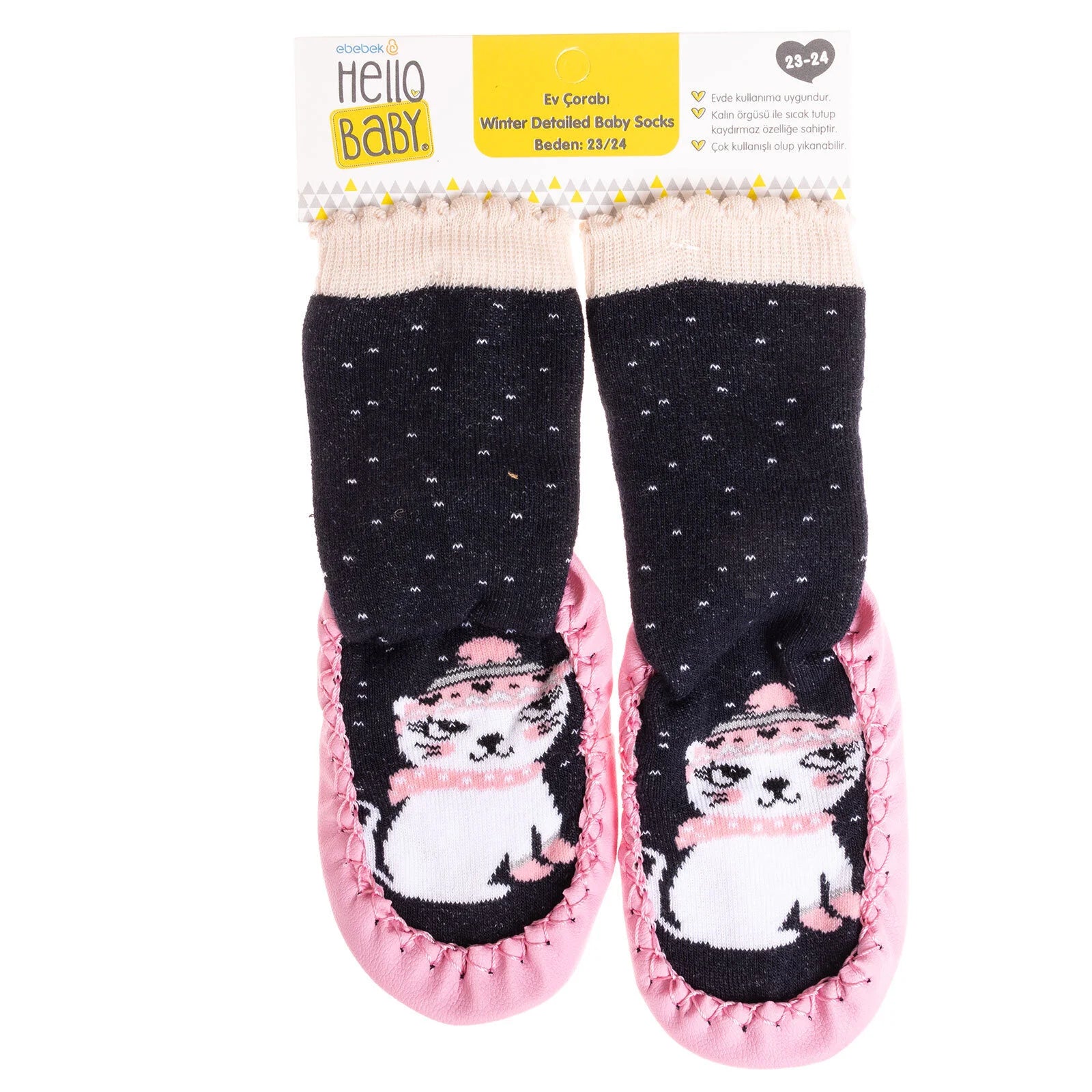 Minissa Baby Girl Pack of 3 Socks - Pink - ebebek - Black Friday