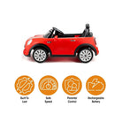 Xootz Mini Cooper Convertible 12V Electric Ride On - Red - ebebek - Black Friday