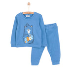 HelloBaby Basic Boy Bear Printed Jogging - Sax Blue - ebebek - Black Friday