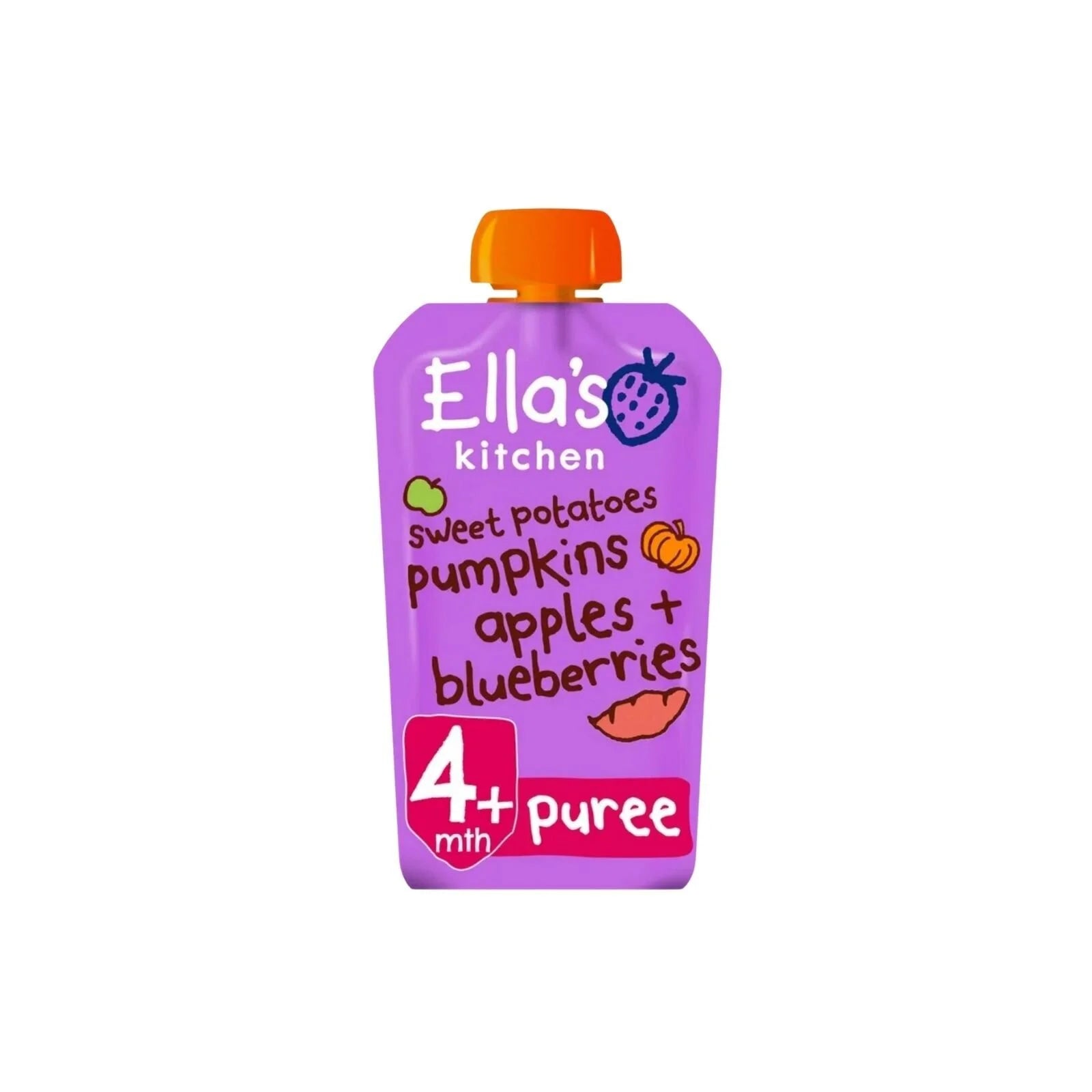Ella's Kitchen Sweet Potatoes Pumpkins Apples & Blueberries 4+ months 120g - ebebek - Black Friday