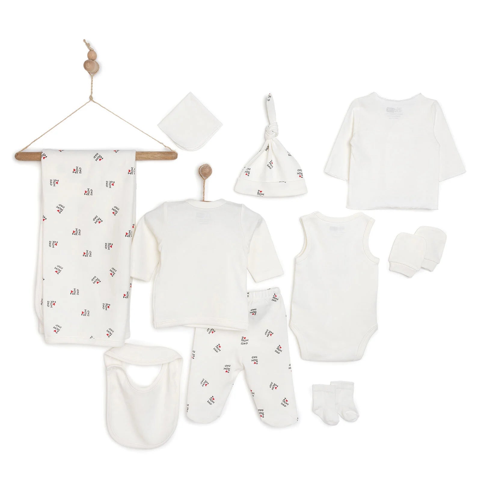 HelloBaby Newborn Hospital Starter Pack 10 pcs - Ecru - ebebek - Black Friday