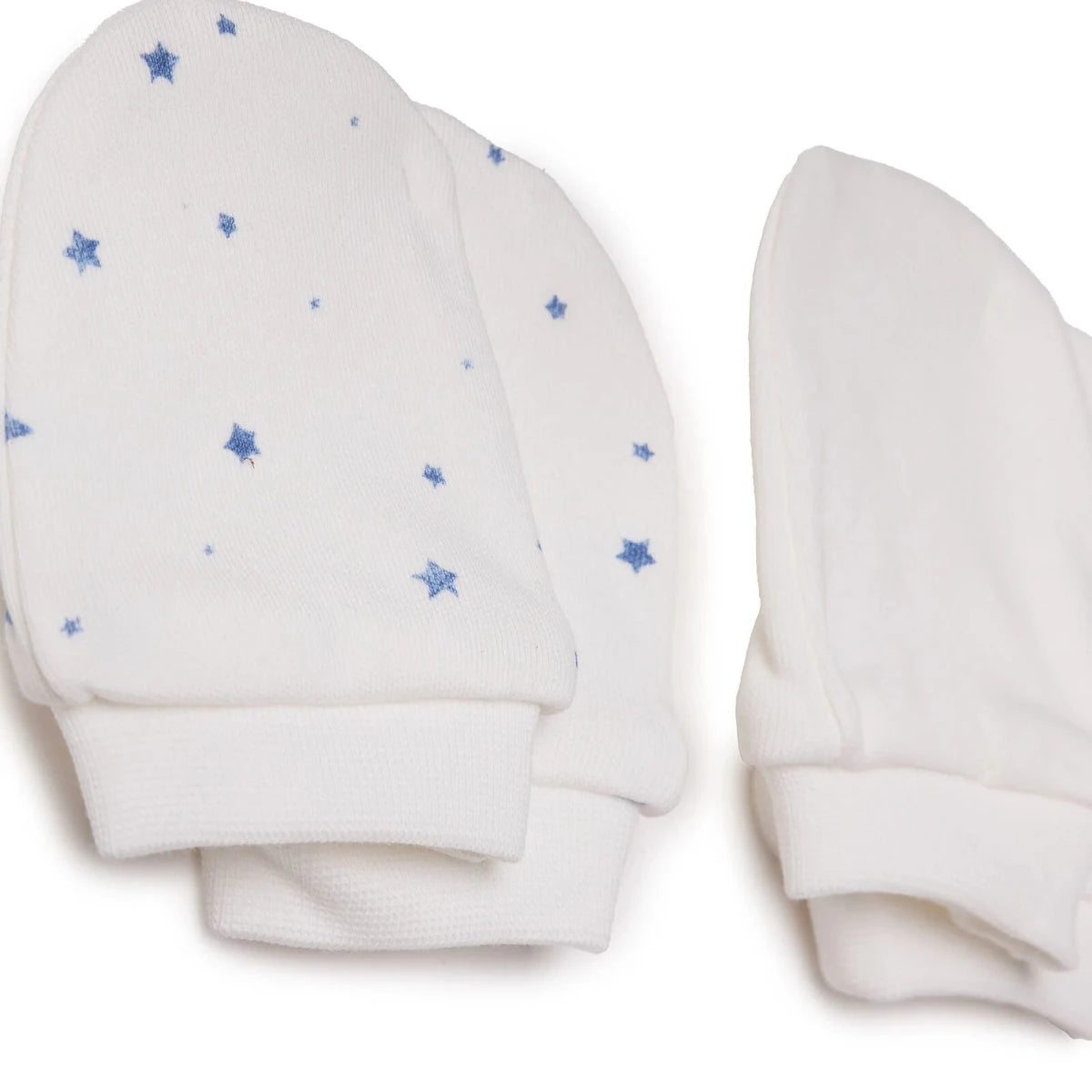 Baby Boy Mittens / Gloves Star Print - Ecru Printed Ecru Printed - ebebek