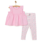 HelloBaby Baby Girl Tight & T-shirt - Mauve - ebebek - Black Friday