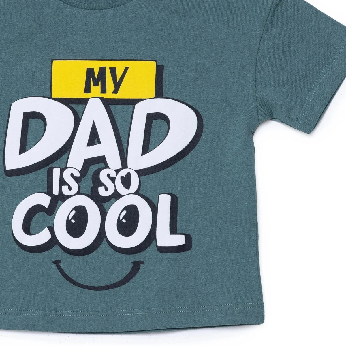 HelloBaby Boys T-shirt Slogan Print Crew Neck Short Sleeve - Green Green - ebebek